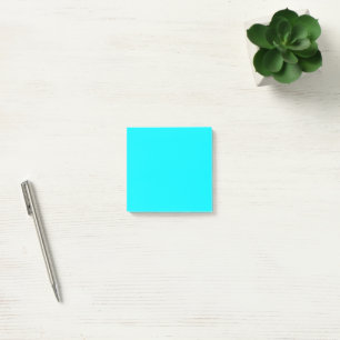 Neon Aqua Einfarbig Minimalistisch Post-it Klebezettel