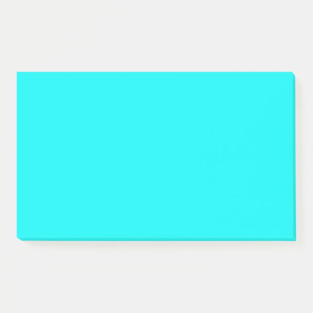 Neon Aqua Post-it Klebezettel (Vorderseite)