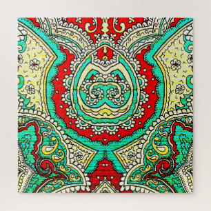 Neon arabesque Ornament: 80er Stil.