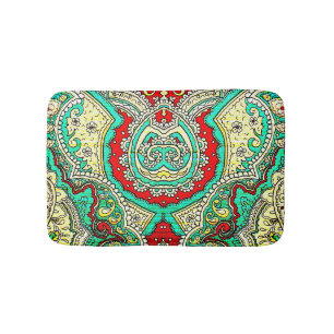 Neon arabesque Ornament: 80er Stil. Badematte