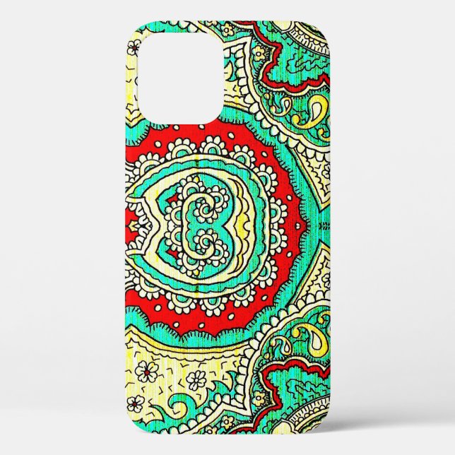 Neon arabesque Ornament: 80er Stil. Case-Mate iPhone Hülle (Rückseite)