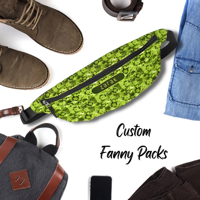 Neon & Army Green Shibori Motif Hommes Cool (Créateur téléchargé)