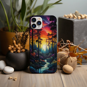 Neon Art, Psychedelic Pine Tree Forest Case-Mate iPhone Hülle
