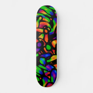 Neon Art Skateboard