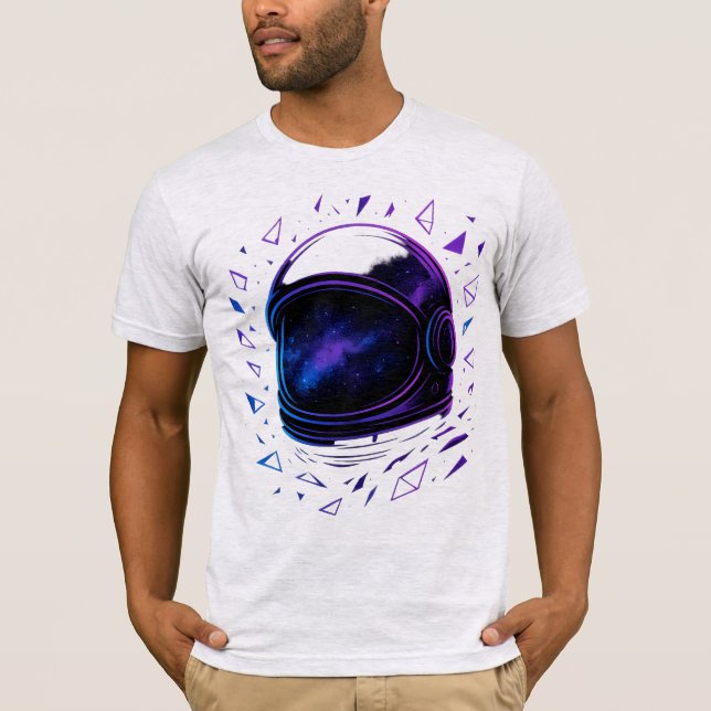 Neon Astronaut Galaxy Mist T-Shirt (Vorderseite)