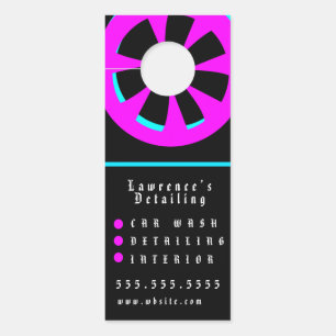 Neon-Autowäsche-Innendesigner-Felgen-Logo Türanhänger