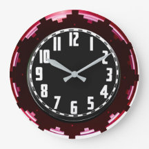 Neon Aztec Uhr der 30er Jahre