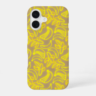 Neon-Bananen bräunen iPhone 16 Hülle