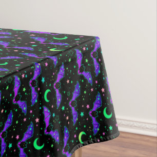Neon Bats Étoiles et lune nappe