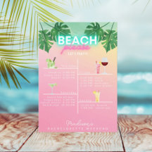 Neon Beach Bitte Bachelorette Wochenende Ausflug