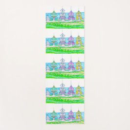 Neon Beach Hütte Yoga Mat Yogamatte