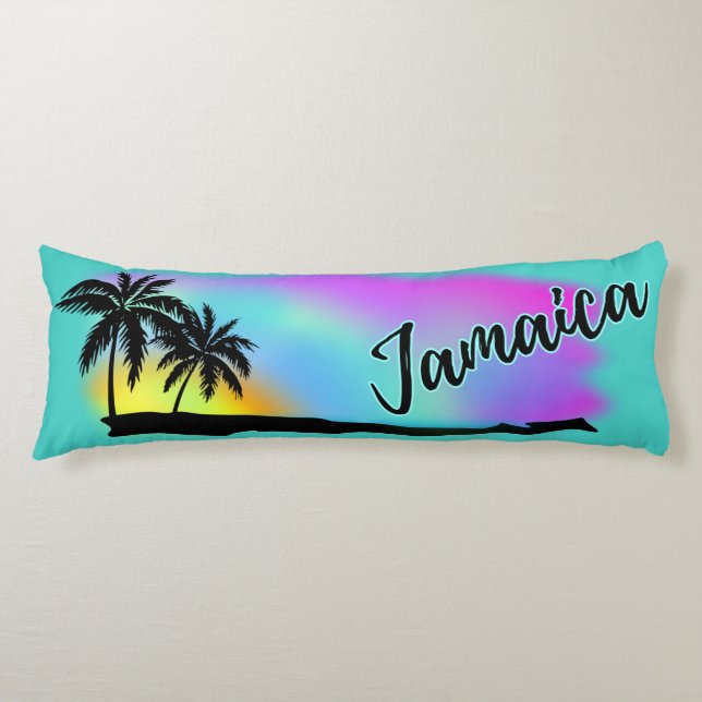 Neon Beach Skies auf Jamaika Seitenschläferkissen (Vorderseite)