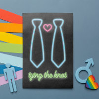 Neon bindet die schwule Hochzeit