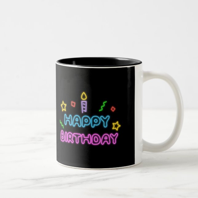 Neon birthday mug (Droit)