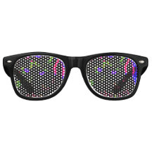 Neon Black Cat mit leuchtenden Augen