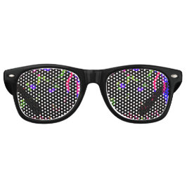Neon Black Cat mit leuchtenden Augen Partybrille