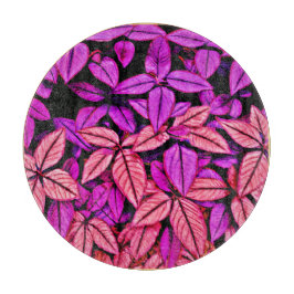 Neon Blätter Wonders Schneidebrett