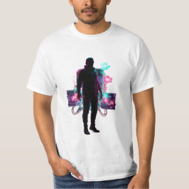 Neon Bloom: Technisch infundiertes Wachstum T-Shirt
