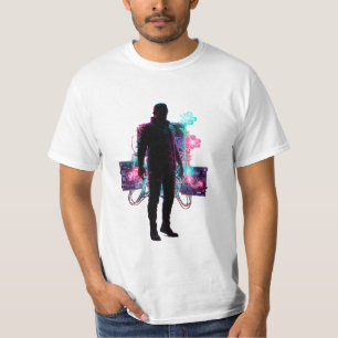 Neon Bloom: Technisch infundiertes Wachstum T-Shirt