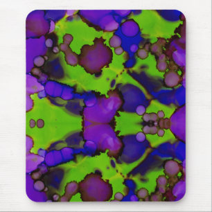 Neon Bloomstorm Mousepad