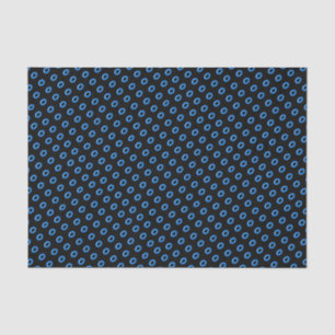Neon Blue auf Black Seidenpapier