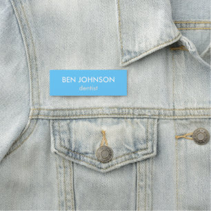 Neon-Blue-individuelle Name Namensschild