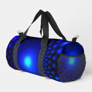 Neon Blue Lights Duffle Bag