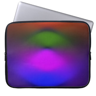 Neon Blue, Lila, Green & Orange Laptop Sleeve