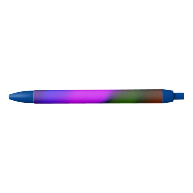 Neon Blue, Lila, Green & Orange Trimm Pen Kugelschreiber (Vorderseite)