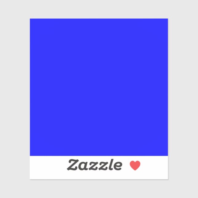Neon Blue Solid Color Aufkleber (Blatt)