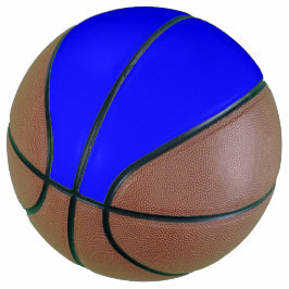 Neon Blue Solid Color Basketball
