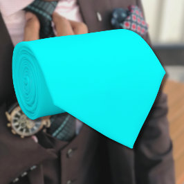 Neon Blue Solid Color | Classic Krawatte