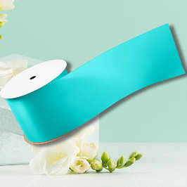 Neon Blue Solid Color | Classic Satinband