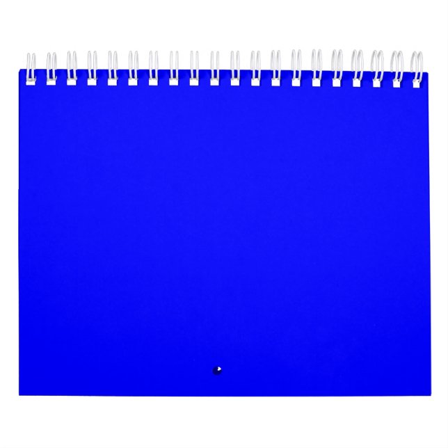 Neon Blue Solid Color Kalender (Titelbild)