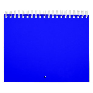 Neon Blue Solid Color Kalender