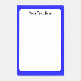 Neon Blue Solid Color Post-it Klebezettel