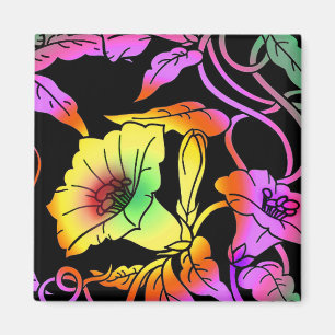 Neon Blume Magnet