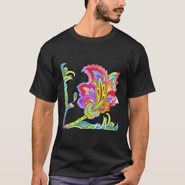 Neon Blume T-Shirt (Vorderseite)