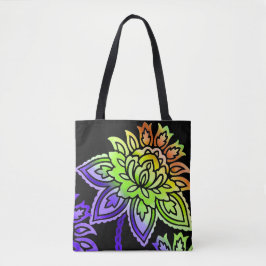 Neon Blume Tasche