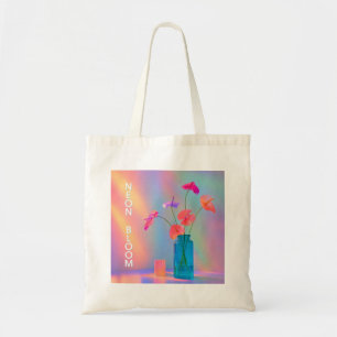 Neon-Blüten-Kappe Tragetasche