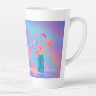 Neon-Blüten-Latte-Mug Milchtasse
