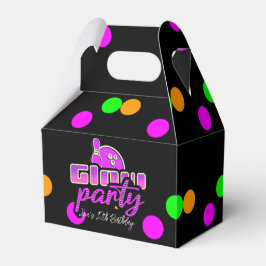 Neon Bowling Party Bash Geburtstagspartei Geschenkschachtel