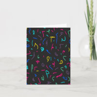 Neon Bright Marks auf schwarz