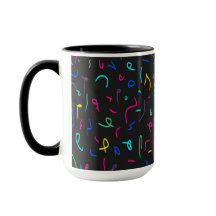 Neon Bright Marks auf schwarz