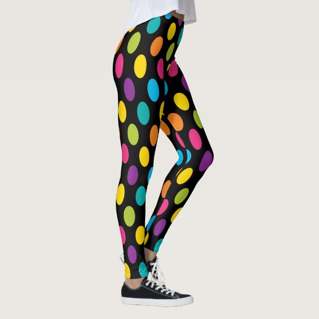 Neon Bright trendige Mode farbiges Design 3 Leggings (Rechts)