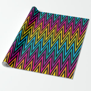 Neon Bright trendige Mode farbiges Design 8 Geschenkpapier