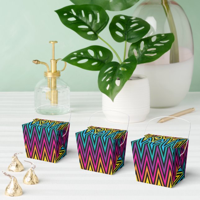 Neon Bright trendige Mode farbiges Design 8 Geschenkschachtel (Zahlreiche)