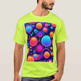 Neon Bubble Pattern T-Shirt