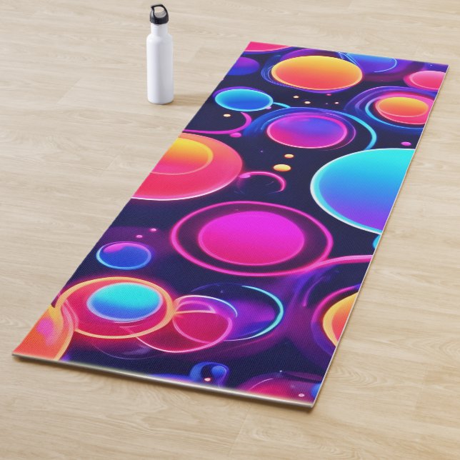 Neon Bubble Pattern Yogamatte (Beispiel)