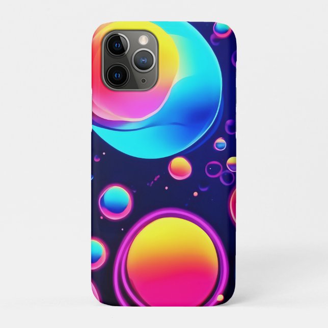 Neon Bubble Universe Case-Mate iPhone Hülle (Rückseite)